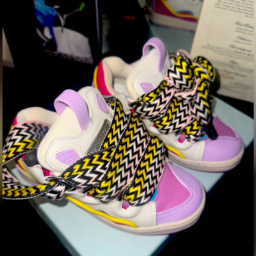 Girls Lanvin Curb Sneakers